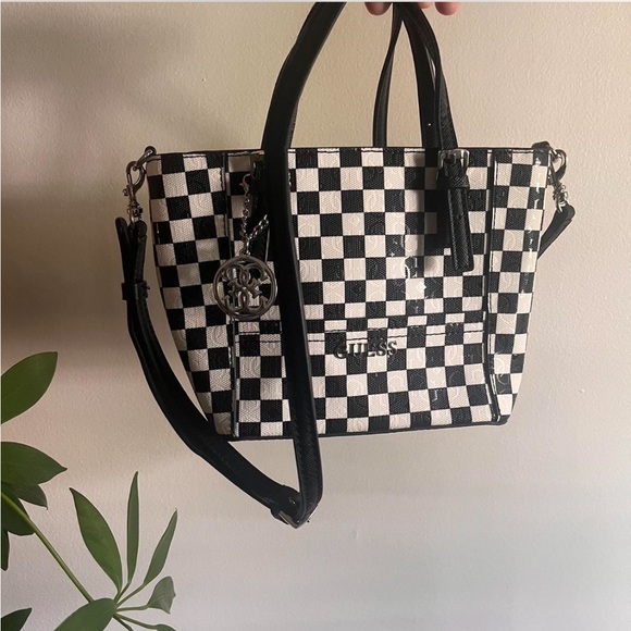 Guess Mini Checkered Handbag - Picture 2 of 4